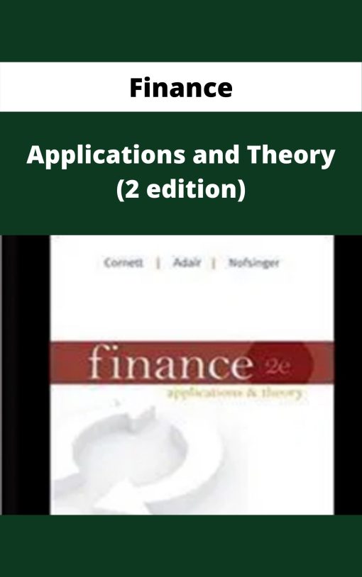 Finance – Applications and Theory (2 edition)