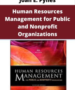 Joan E. Pynes – Human Resources Management for Public and Nonprofit Organizations