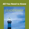 Leadership – All You Need to Know