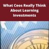 Measuring For Success – What Ceos Really Think About Learning Investments