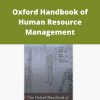 Peter Boxall – Oxford Handbook of Human Resource Management