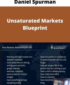 Daniel Spurman – Unsaturated Markets Blueprint –
