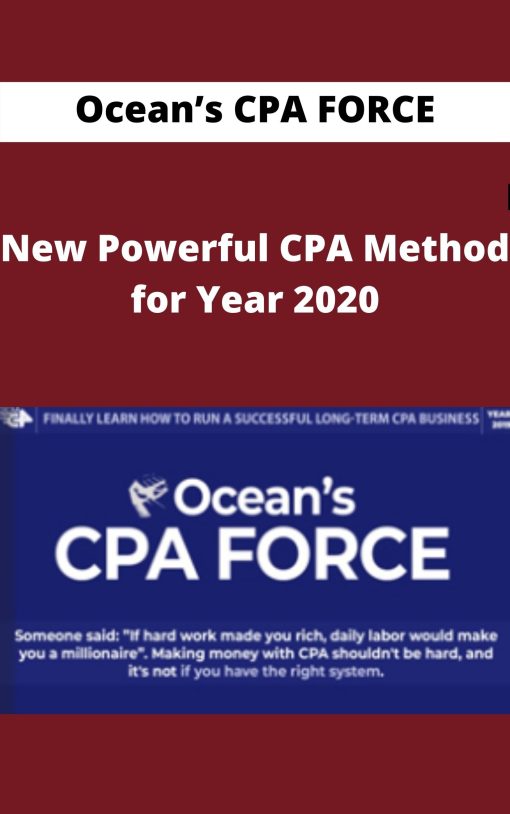 Ocean?s CPA FORCE – Nod for Year 20ew Powerful CPA Meth20
