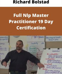 Richard Bolstad – Full Nlp Master Practitioner 19 Day Certification –