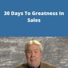 Stan Billue – 30 Days To Greatness In Sales