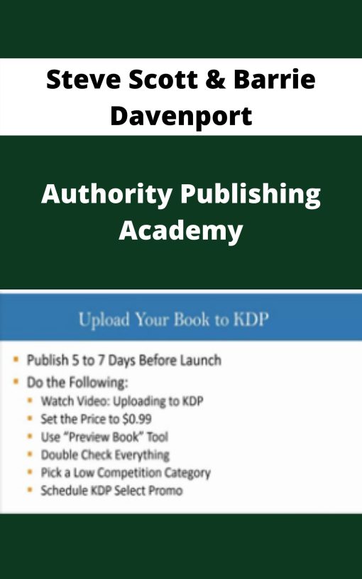 Steve Scott & Barrie Davenport – Authority Publishing Academy