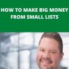 DOBERMAN DAN – HOW TO MAKE BIG MONEY FROM SMALL LISTS