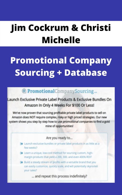 Jim Cockrum & Christi Michelle – Promotional Company Sourcing + Database