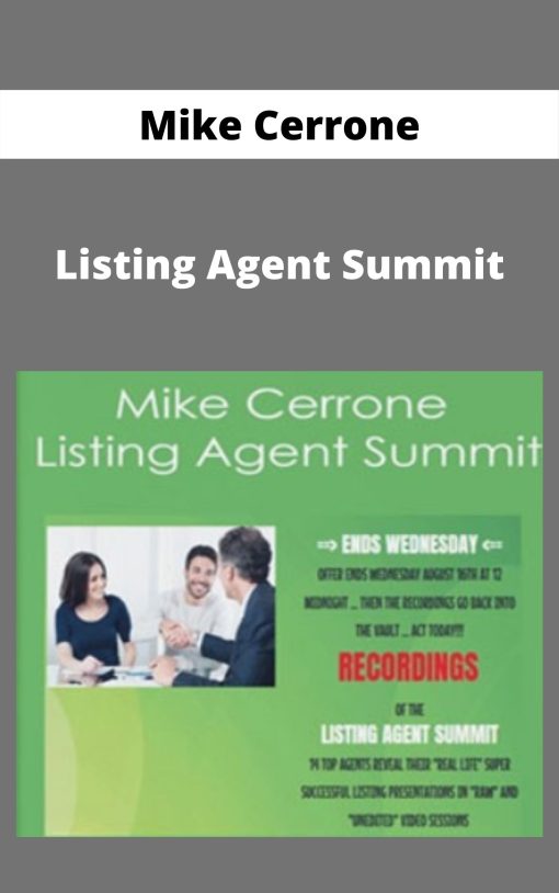 Mike Cerrone – Listing Agent Summit