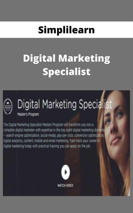 Simplilearn – Digital Marketing Specialist