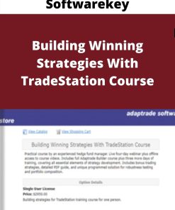 Softwarekey – Building Winning Strategies With TradeStation Course