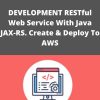 Udemy – DEVELOPMENT RESTful Web Service With Java JAX-RS. Create &  Deploy To AWS –