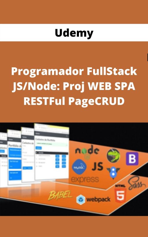 Udemy – Programador FullStack JS/Node: Proj WEB SPA RESTFul PageCRUD