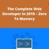Udemy – The Complete Web Developer In 2019 – Zero To Mastery