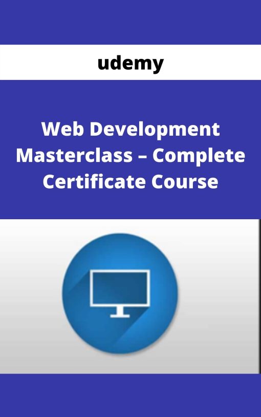 Udemy – Web Development Masterclass – Complete Certificate Cours