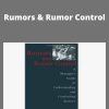 Allan J.Kimmel – Rumors & Rumor Control