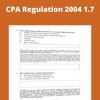 CPA Regulation 2004 1.7