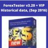 ForexTester v3.20 + VIP Historical data, (Sep 2016)