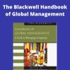 Henry W.Lane – The Blackwell Handbook of Global Management