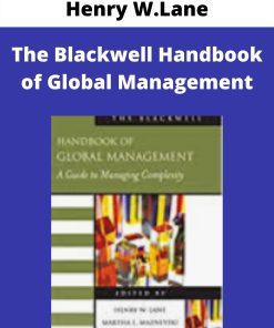 Henry W.Lane – The Blackwell Handbook of Global Management