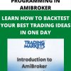 INTRODUCING PROGRAMMING IN AMIBROKER – LEARN HOW TO BACKTEST YOUR BEST TRADING IDEAS IN ONE DAY