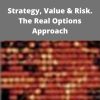 Jamie Rogers – Strategy, Value & Risk. The Real Options Approach