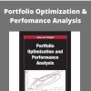 Jean-Luc Prigent – Portfolio Optimization & Perfomance Analysis