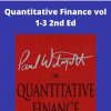 Paul Wilmott – Quantitative Finance vol 1-3 2nd Ed