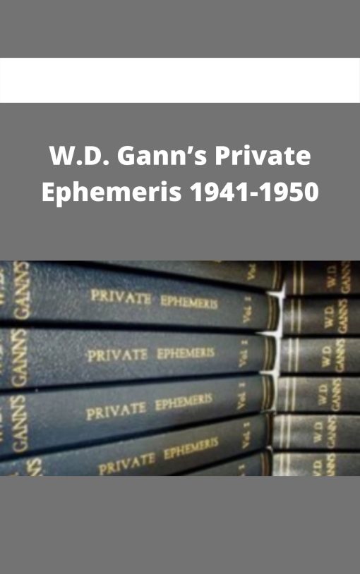 W.D. Gann?s Private Ephemeris 1941-1950