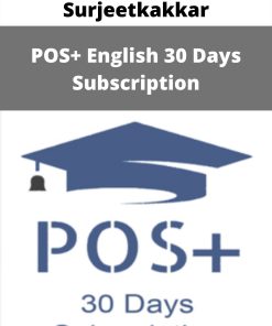 Surjeetkakkar – POS+ English 30 Days Subscription