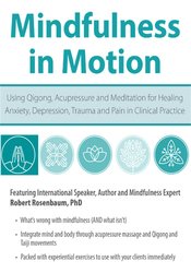 Mindfulness in Motion: Using Qigong, Acupressure and Meditation for Healing Anxiety, Depression, Trauma and Pain in Clinical Practice – Robert Rosenbaum | Available Now !