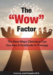 The “Wow” Factor: The New Ways Clinicians Can Use Awe and Gratitude in Therapy – Jonah Paquette | Available Now !