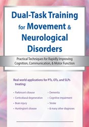 Dual Task Training for Neurological Disorders: Practical Techniques for Rapidly Improving Cognition, Communication & Motor Function – John Dean, Josefa Domingos | Available Now !