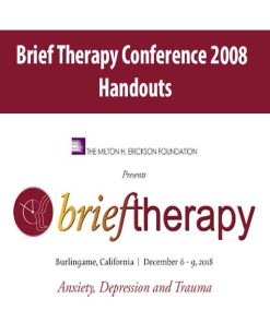 The Milton H. Erickson Foundation – Brief Therapy Conference 2008 – Handouts | Available Now !