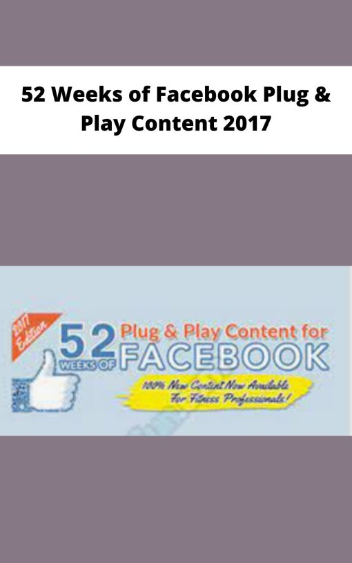 Weeks of Facebook Plug Play Content