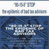 “80-15-5” STOP the epidemic of bad tax advisors that has cost real estate investors millions in dollars in taxes throughout the years! | Available Now !