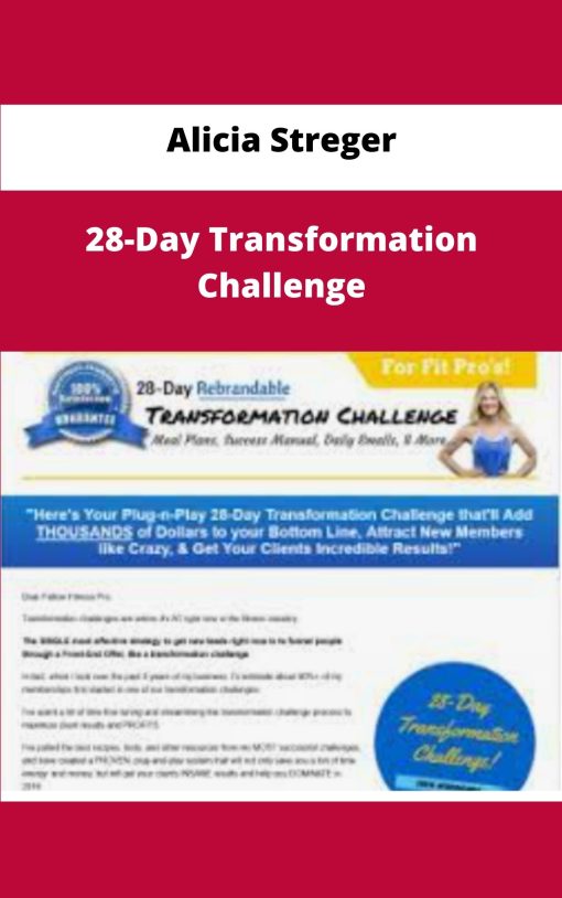 Alicia Streger Day Transformation Challenge