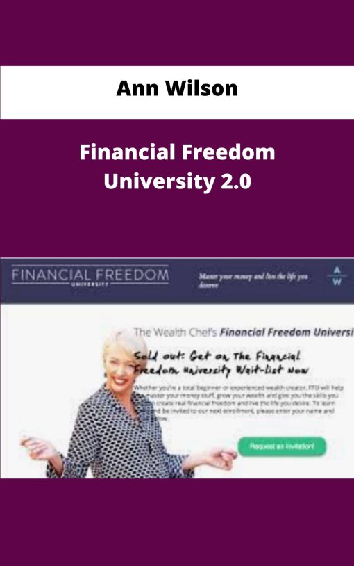 Ann Wilson Financial Freedom University