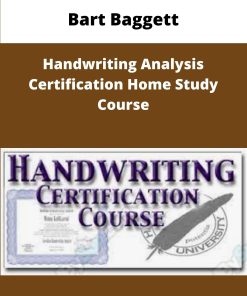 Bart Baggett Handwriting Analysis Certification Home Study Course