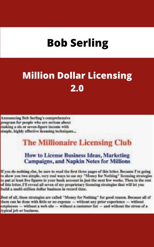 Bob Serling Million Dollar Licensing