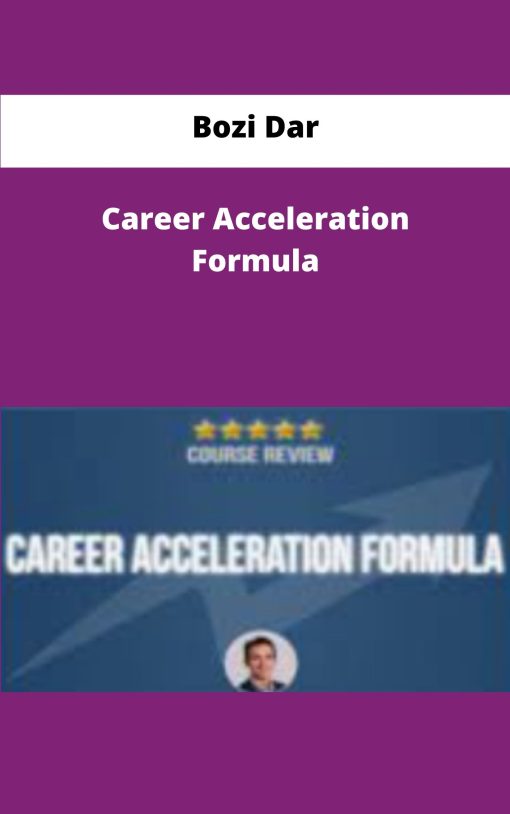 Bozi Dar Career Acceleration Formula