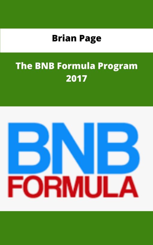 Brian Page The BNB Formula Program