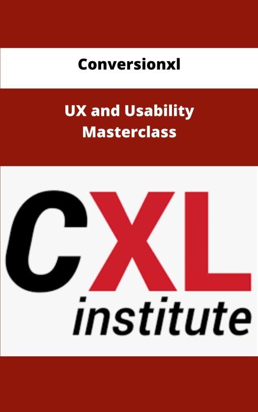 Conversionxl UX and Usability Masterclass