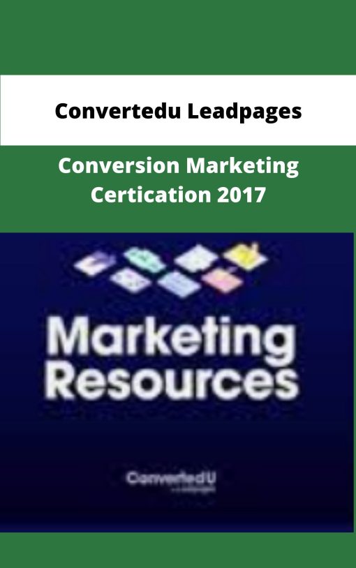 Convertedu Leadpages Conversion Marketing Certication