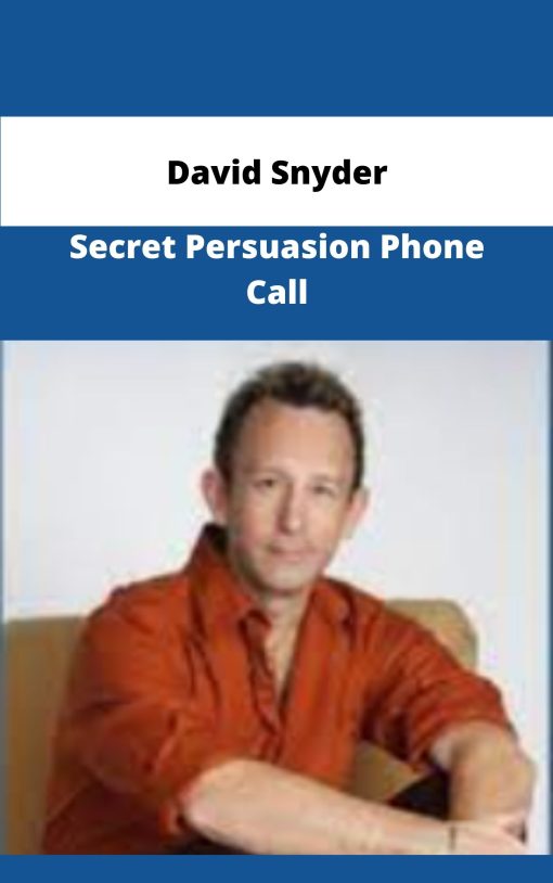David Snyder Secret Persuasion Phone Call