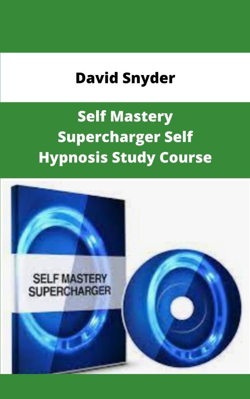 David Snyder Self Mastery Supercharger Self Hypnosis Study Course