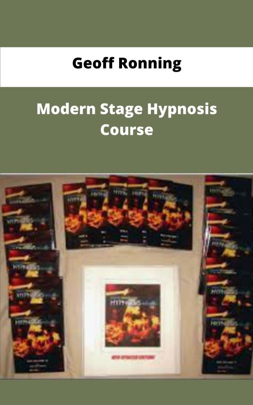 Geoff Ronning Modern Stage Hypnosis Course