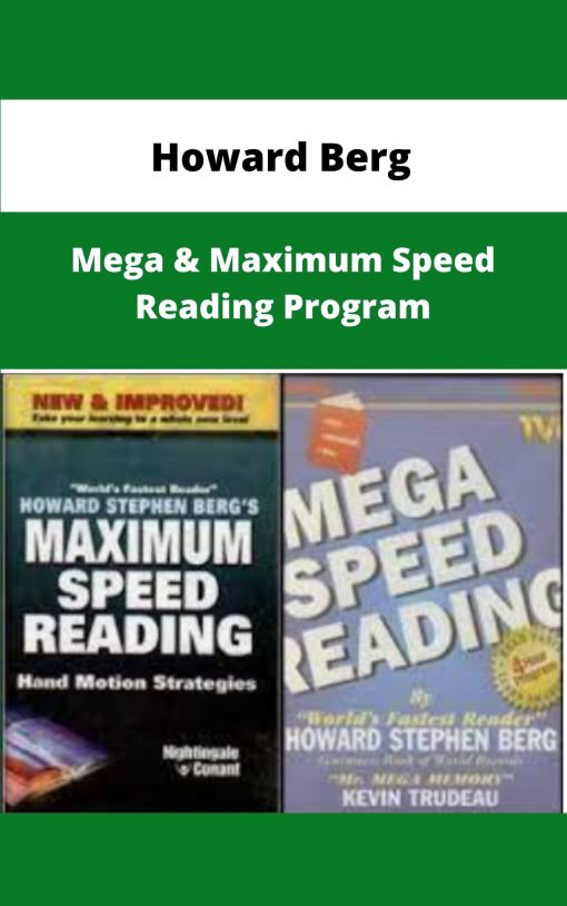 Howard Berg Mega Maximum Speed Reading Program