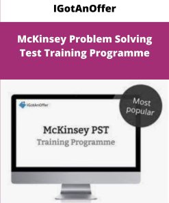 IGotAnOffer McKinsey Problem Solving Test Training Programme
