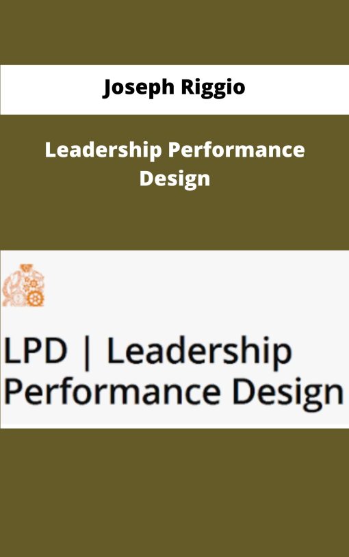 Joseph Riggio Leadership Performance Design